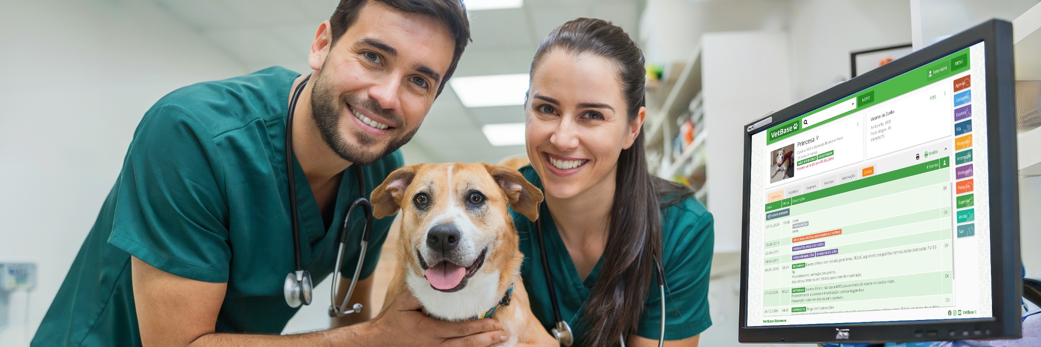 Veterinários usando o VetBase